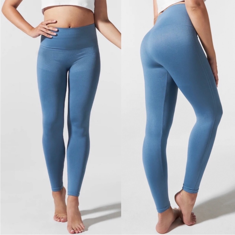 Blanqi Everyday Hipster Support Postpartum Maternity Legging Blue‎ XL